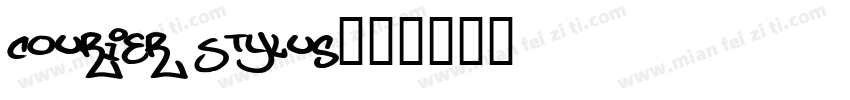 Courier Stylus字体转换